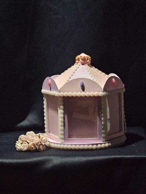 Carrousel Ourson fille personnalisé