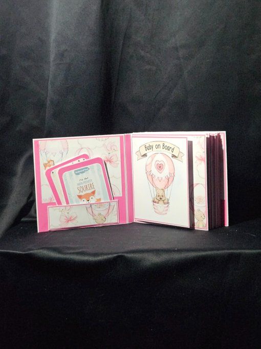 Coffret naissance fille personnalisé. Fait main-