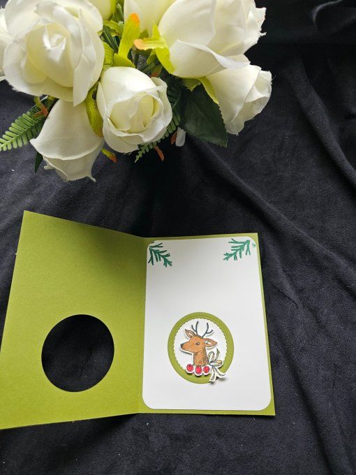 Carte Meilleurs vœux Cerf