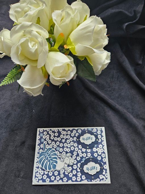 Carte Âne "Je suis là"