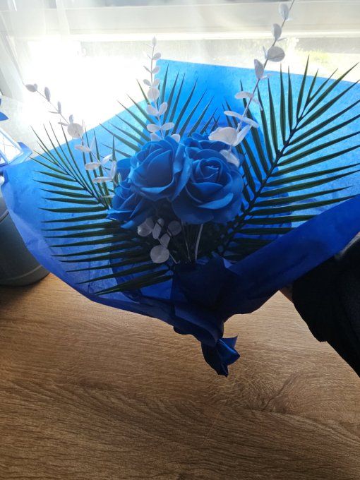Bouquet de roses bleu