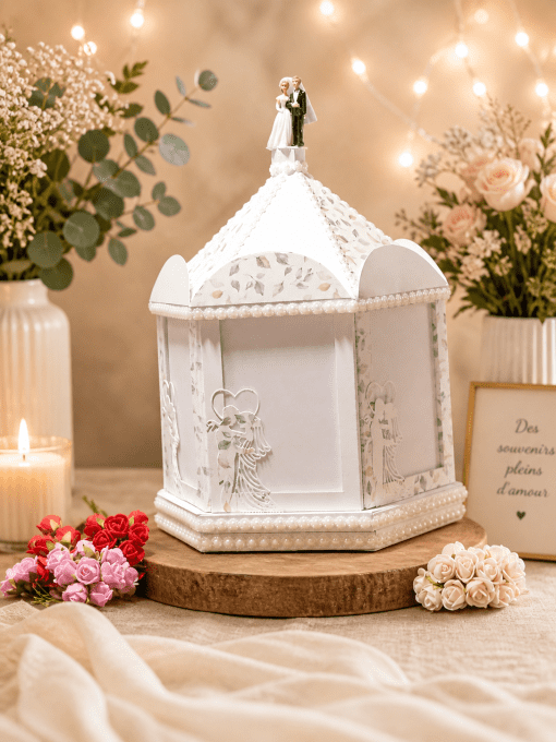 Grand Carrousel mariage personnalisé. Fait main-