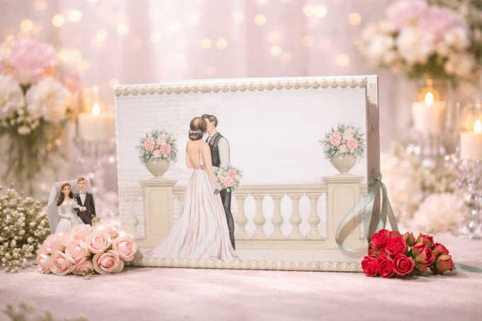 Album Mariage beige & blanc