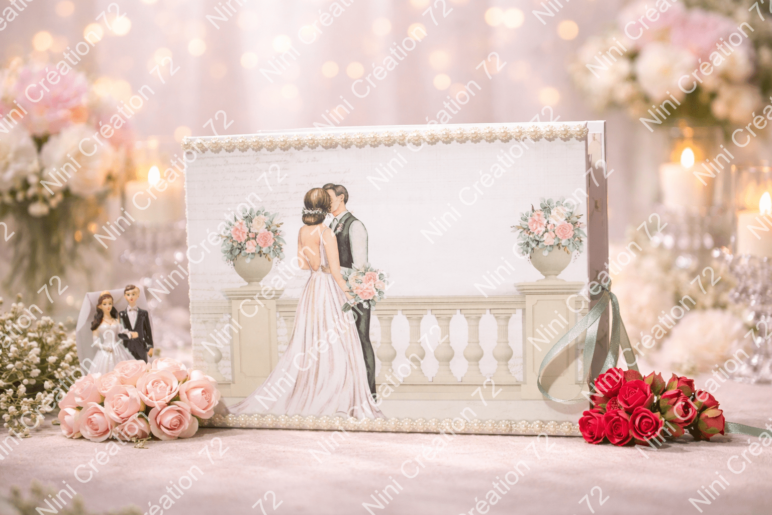 Album Mariage beige & blanc