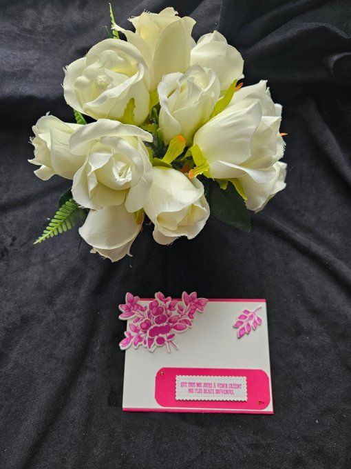 Carte Florale Fushia