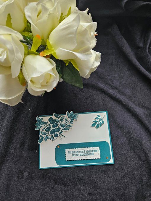 Carte Florale Fushia