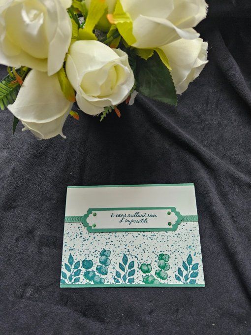 Carte Florale Fushia