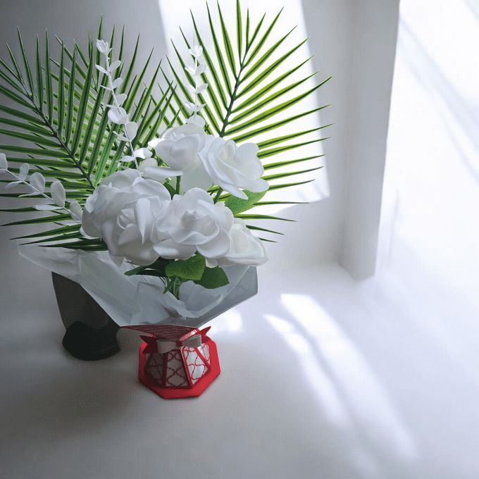 Bouquet rose blanche