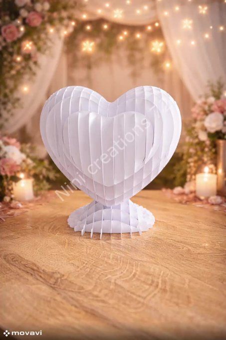 Lanterne cœur amoureux avec led